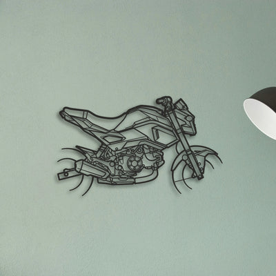 2015 Honda Grom Classic Motorcycle Silhouette Metal Wall Art - Tinvibe