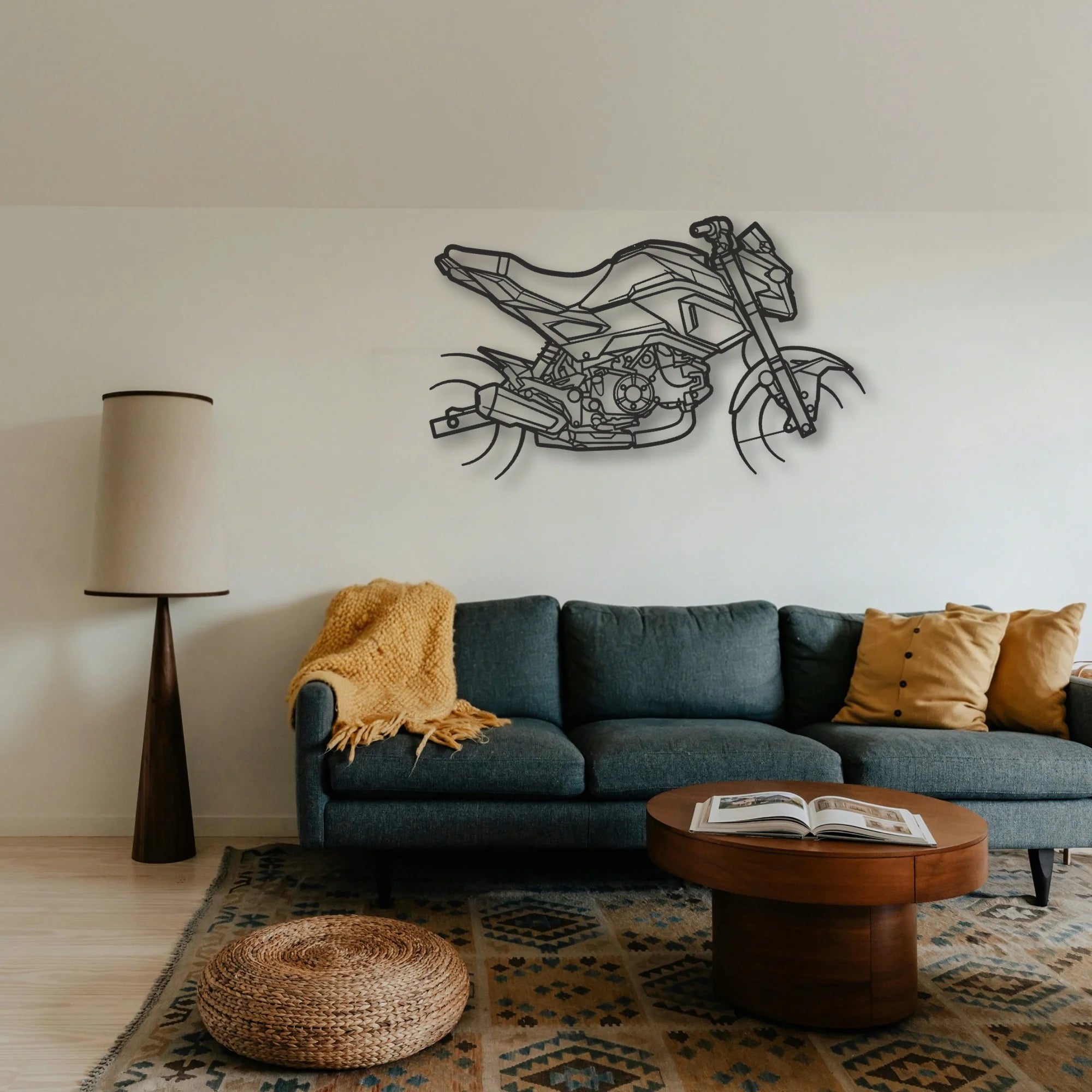 2015 Honda Grom Classic Motorcycle Silhouette Metal Wall Art - Tinvibe