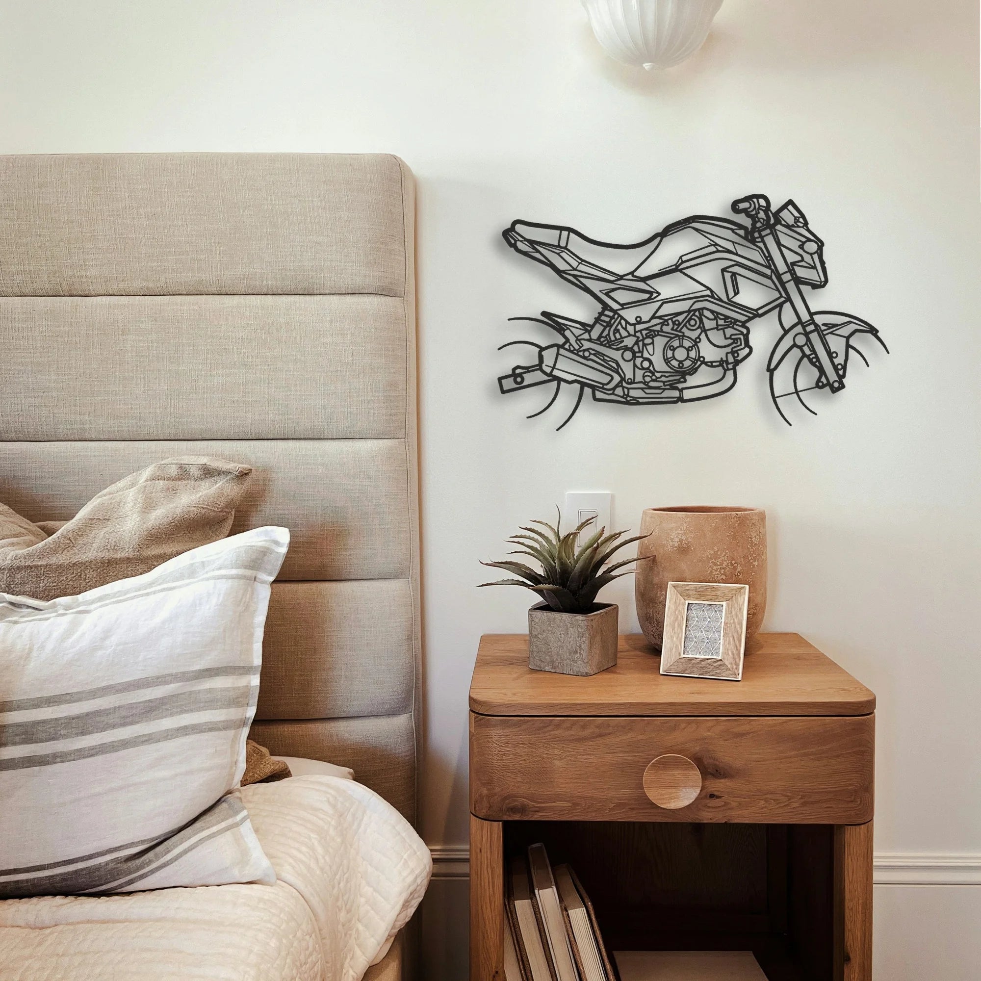 2015 Honda Grom Classic Motorcycle Silhouette Metal Wall Art - Tinvibe