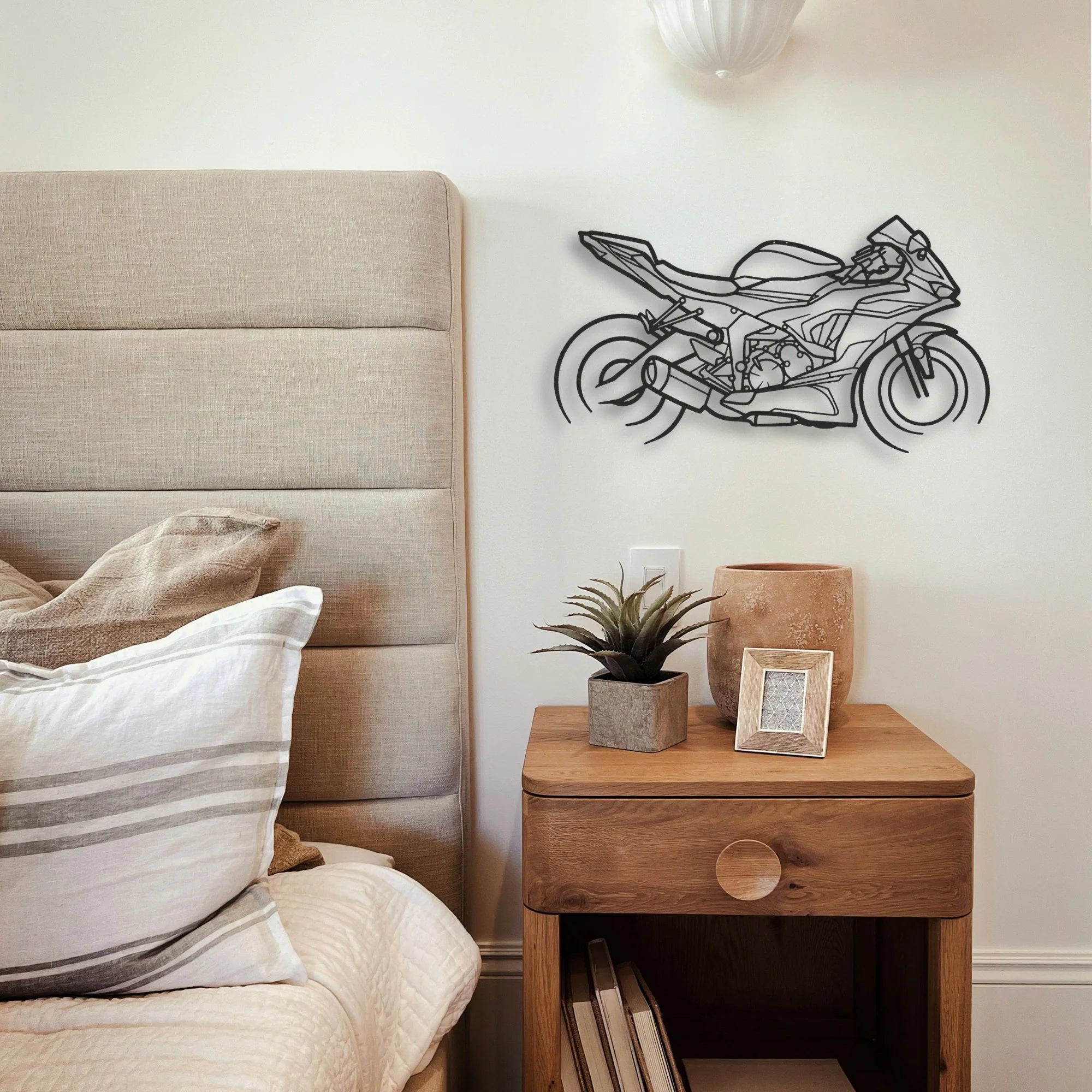 2021 Kawasaki Ninja ZX 6R Classic Motorcycle Silhouette Metal Wall Art - Tinvibe