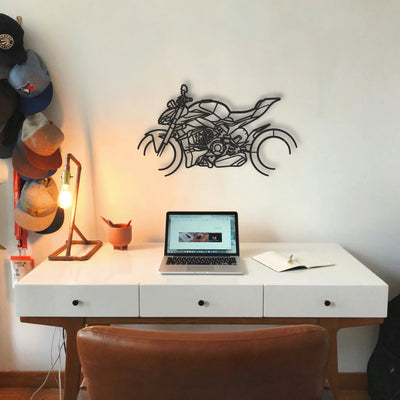 2024 Ducati Streetfighter V4 S Classic Motorcycle Silhouette Metal Wall Art - Tinvibe