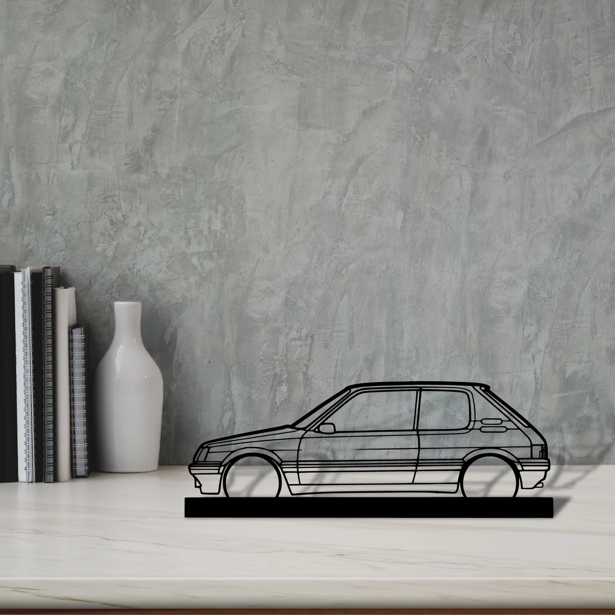 205-gti Silhouette Metal Art Stand - Tinvibe