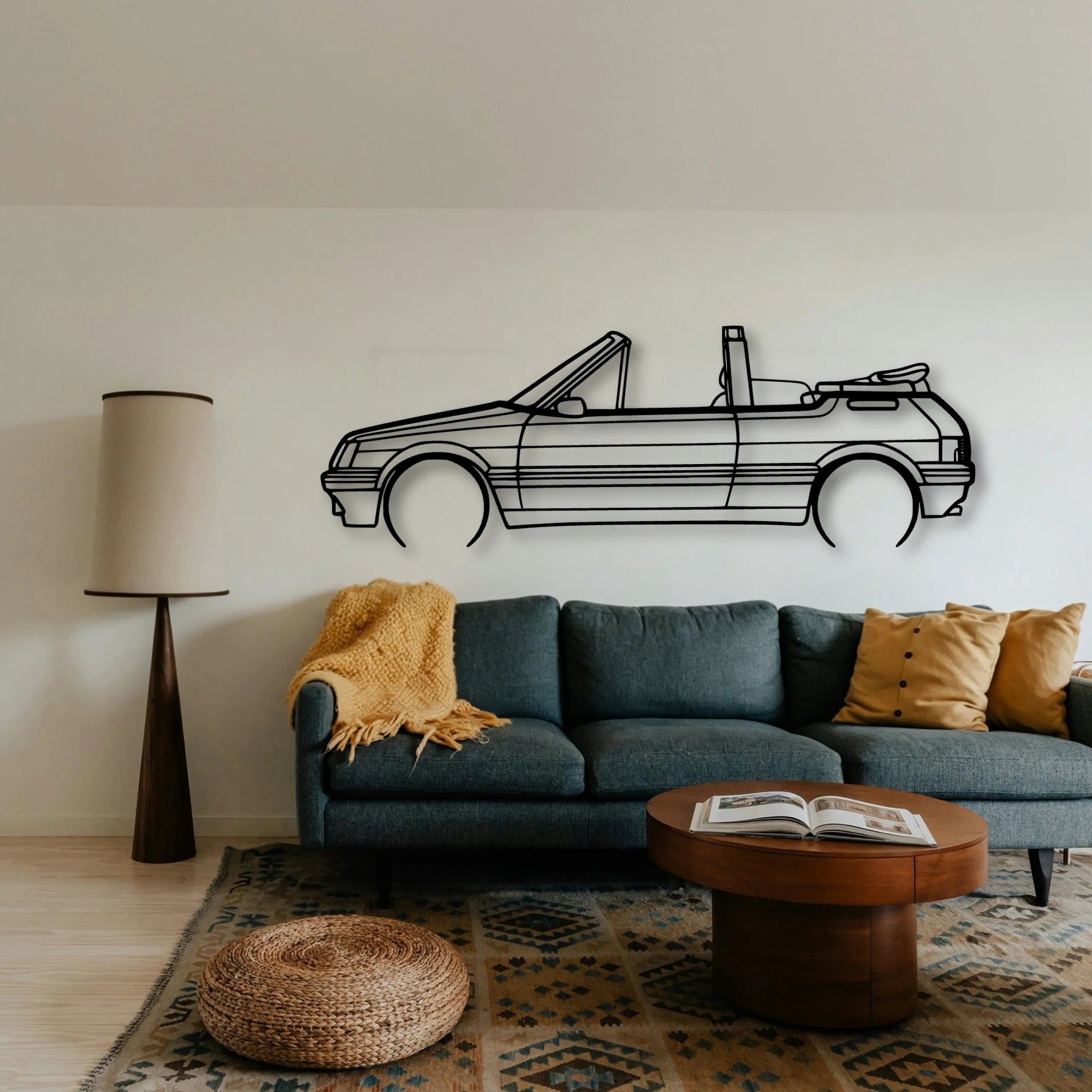 205 CTI 1988 Classic Silhouette Metal Wall Art - Tinvibe