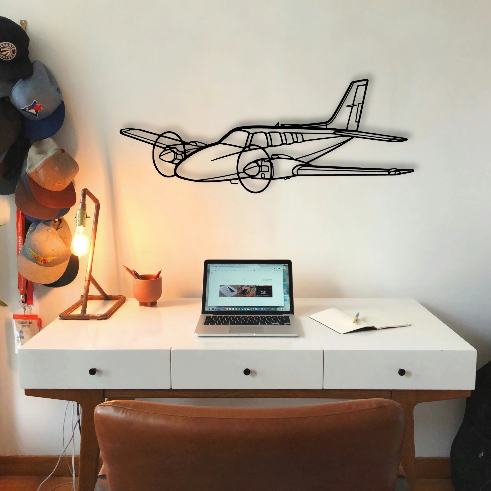 206 3 Classic Aircraft Silhouette Metal Wall Art - Tinvibe