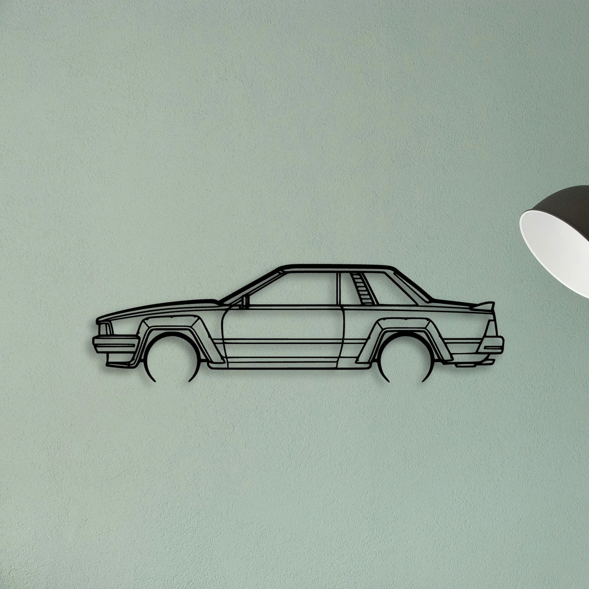 240RS 1983 Classic Silhouette Metal Wall Art - Tinvibe