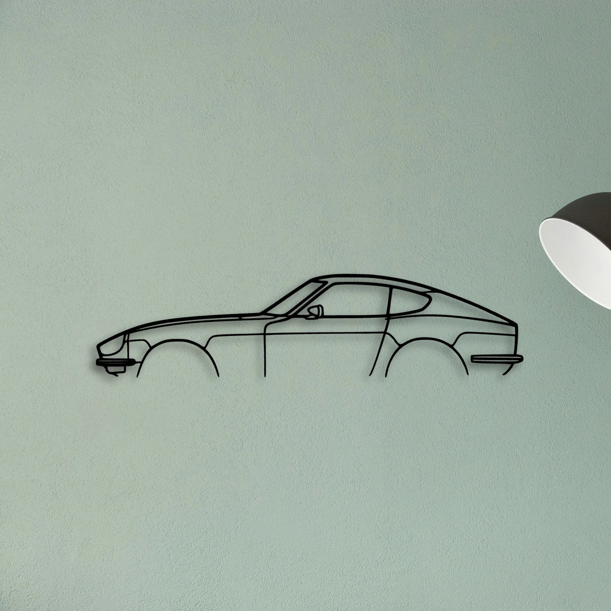 240z 280z Classic Silhouette Metal Wall Art - Tinvibe