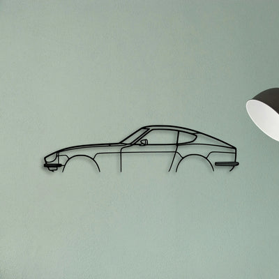 240z 280z Classic Silhouette Metal Wall Art - Tinvibe