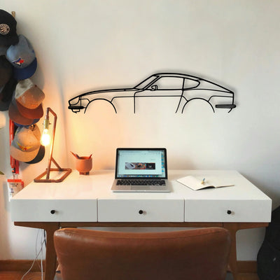 240z 280z Classic Silhouette Metal Wall Art - Tinvibe