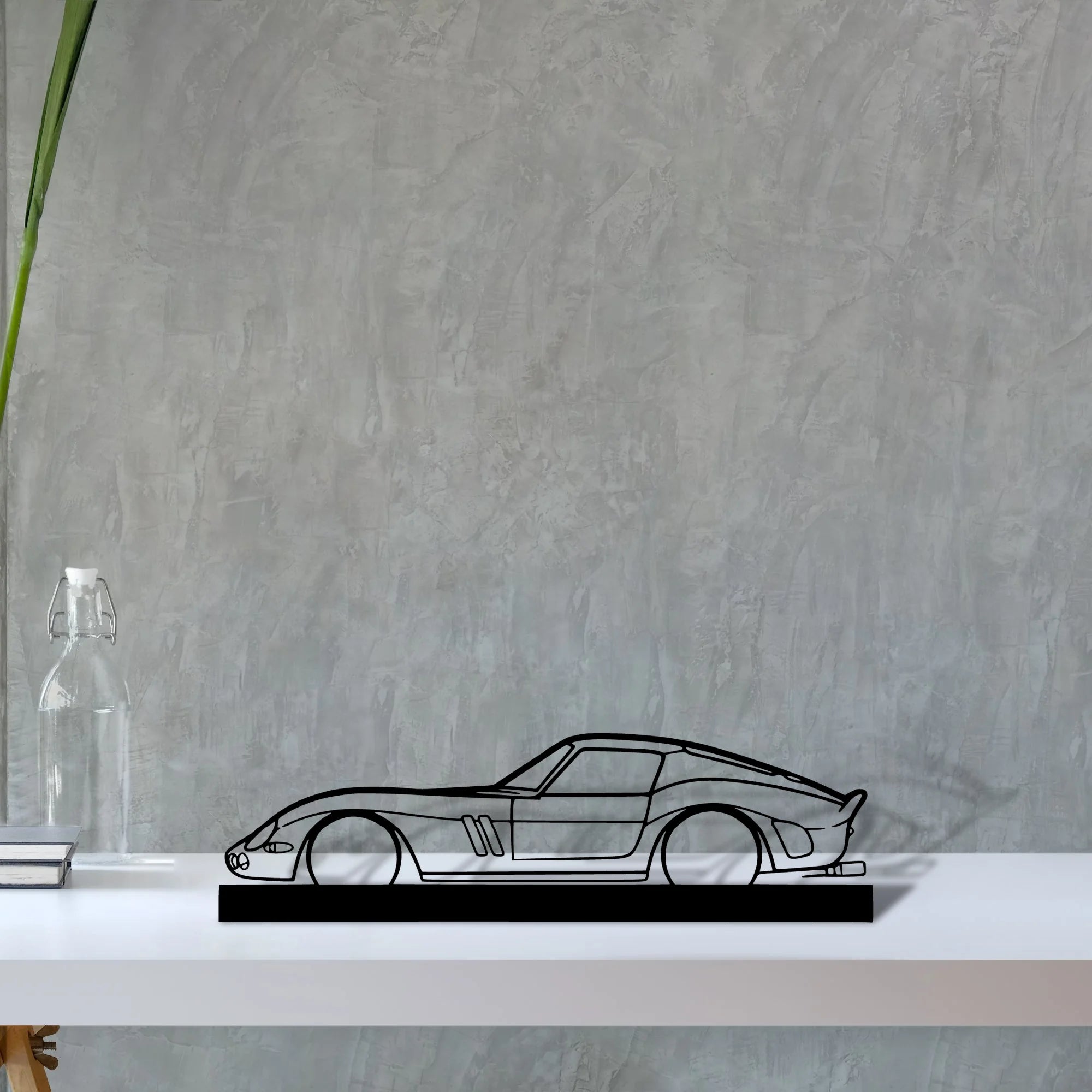 250-gto-1965 Silhouette Metal Art Stand - Tinvibe