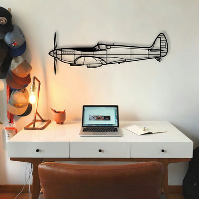 270 Turbo Renegade Classic Aircraft Silhouette Metal Wall Art - Tinvibe