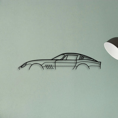 275 GTB 1966 Classic Silhouette Metal Wall Art - Tinvibe