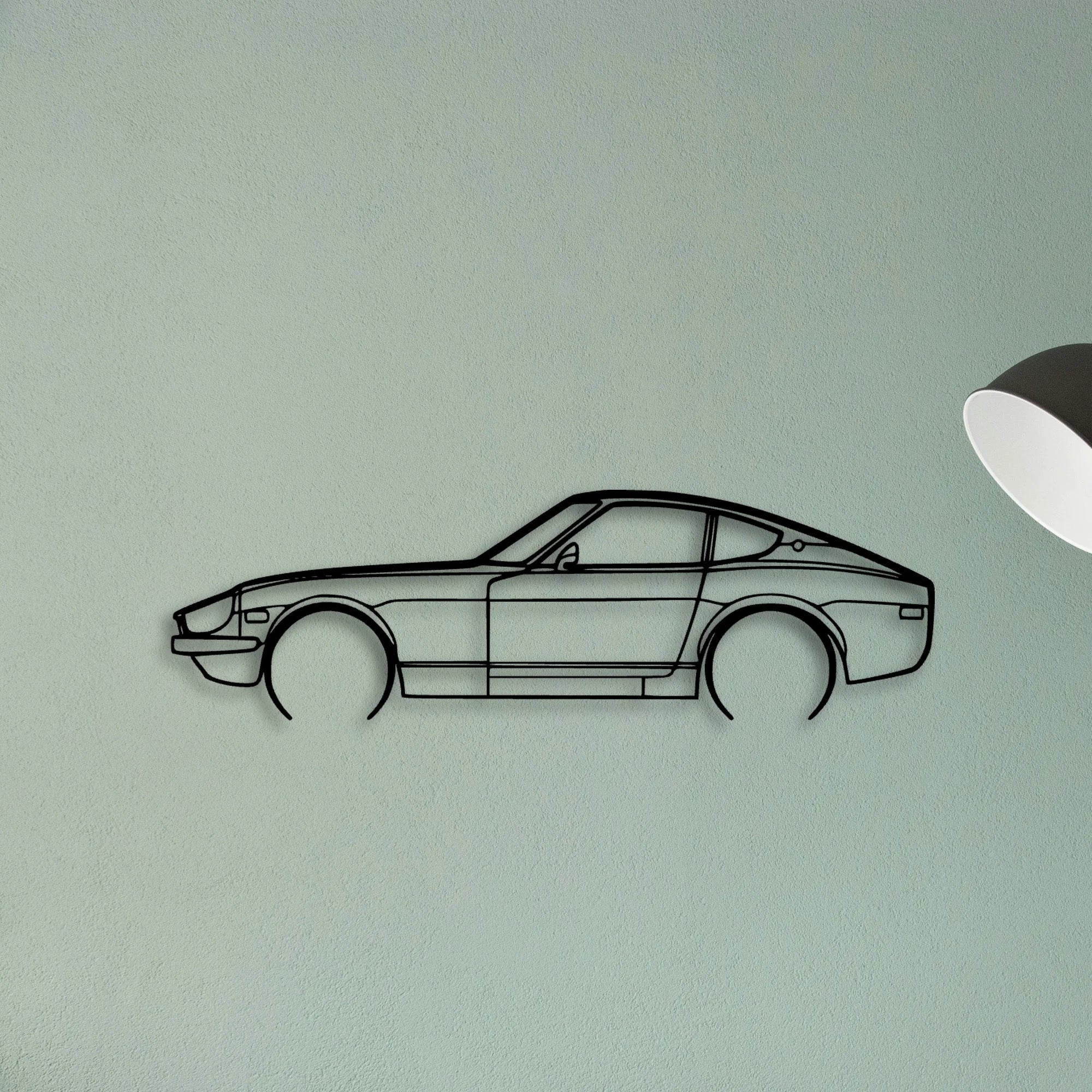 280Z Coupe Classic Silhouette Metal Wall Art - Tinvibe