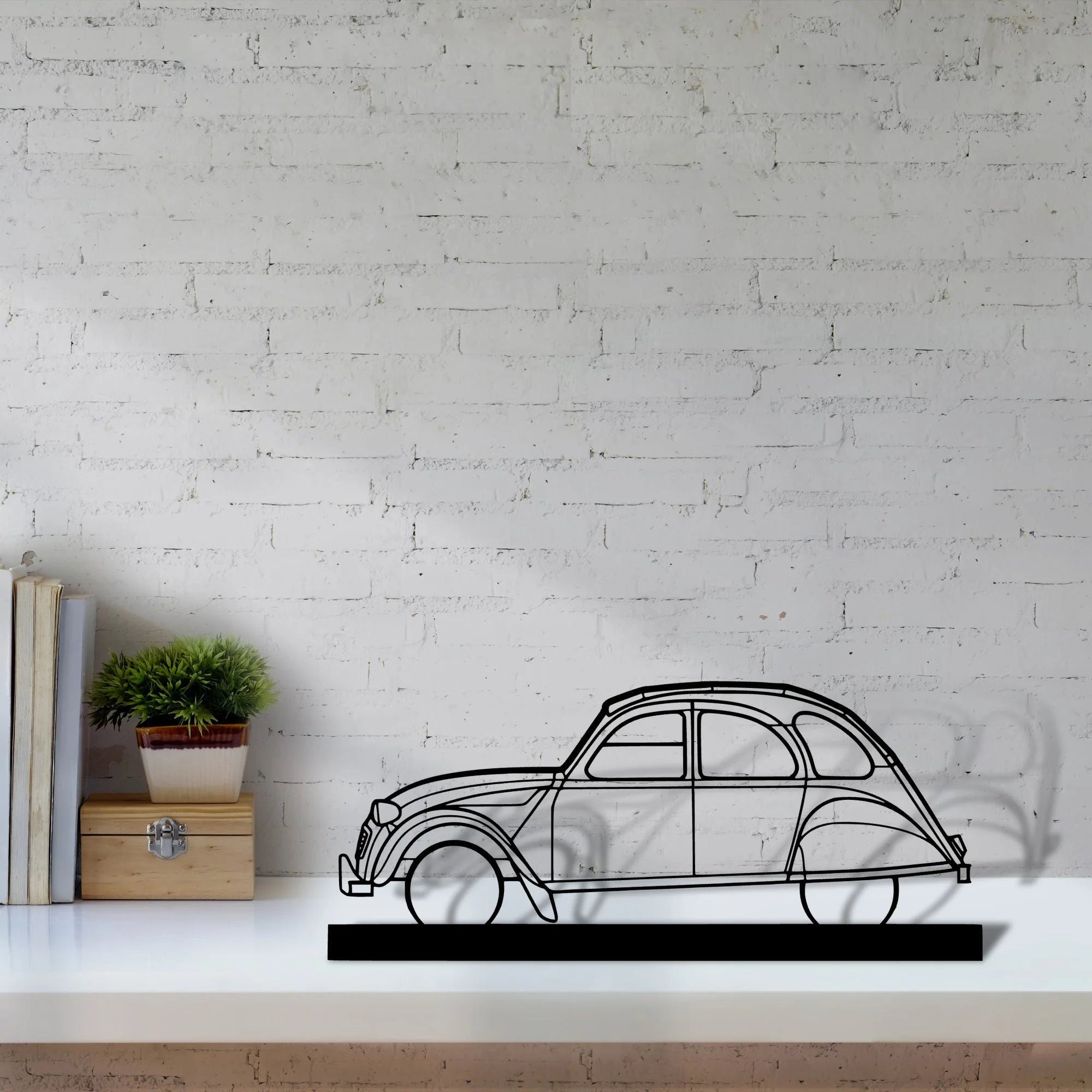 2cv Silhouette Metal Art Stand - Tinvibe