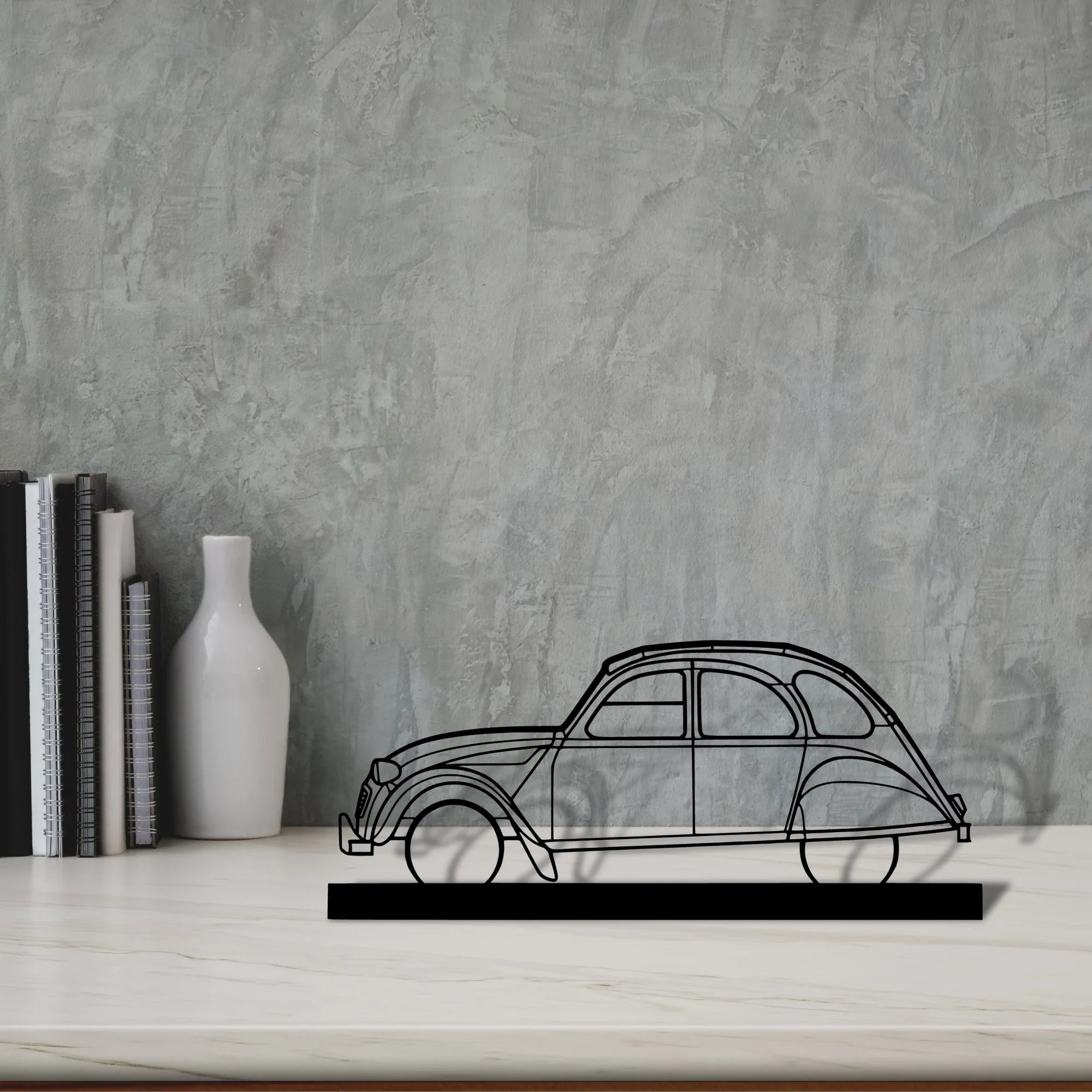 2cv Silhouette Metal Art Stand - Tinvibe