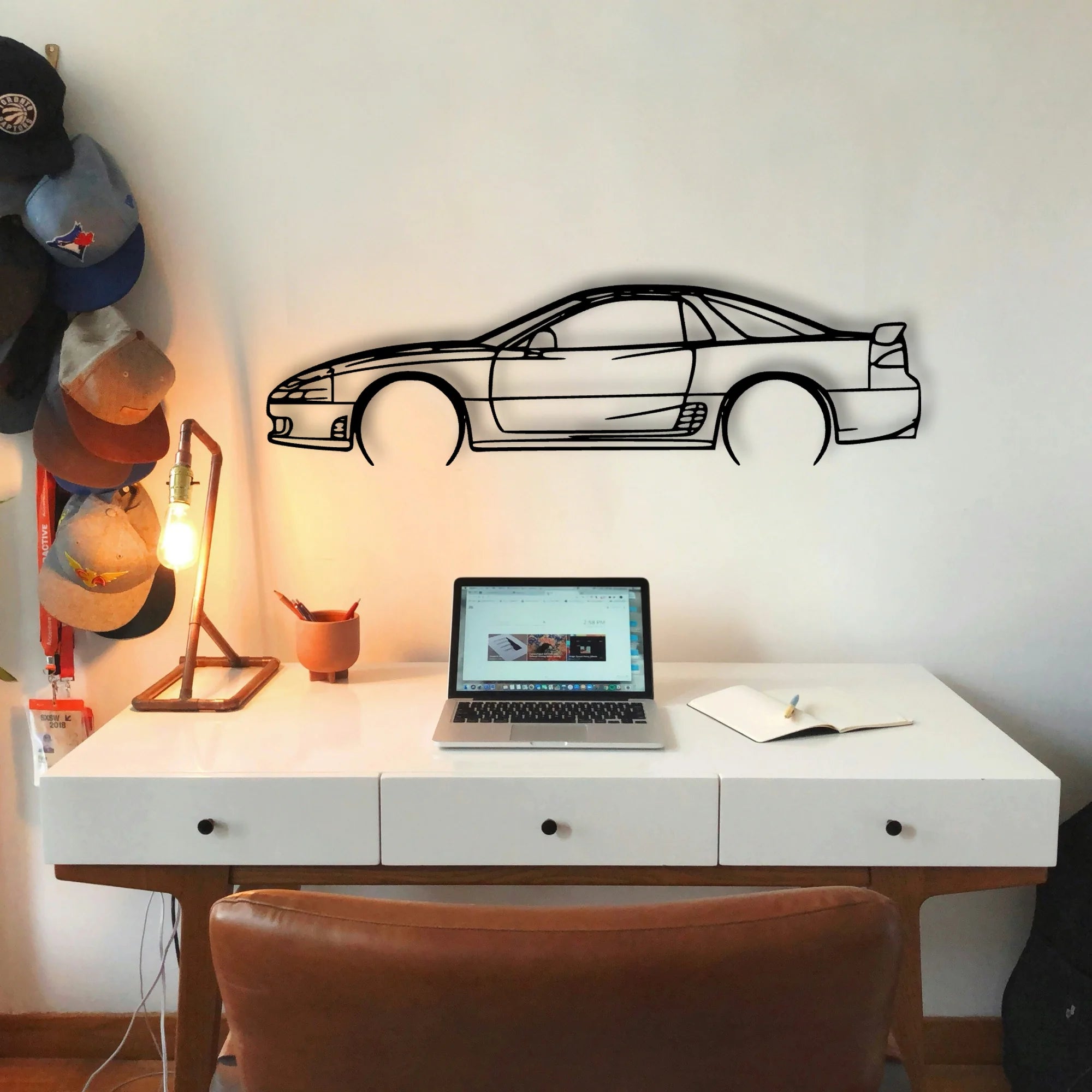 3000GT 1994 Classic Silhouette Metal Wall Art - Tinvibe