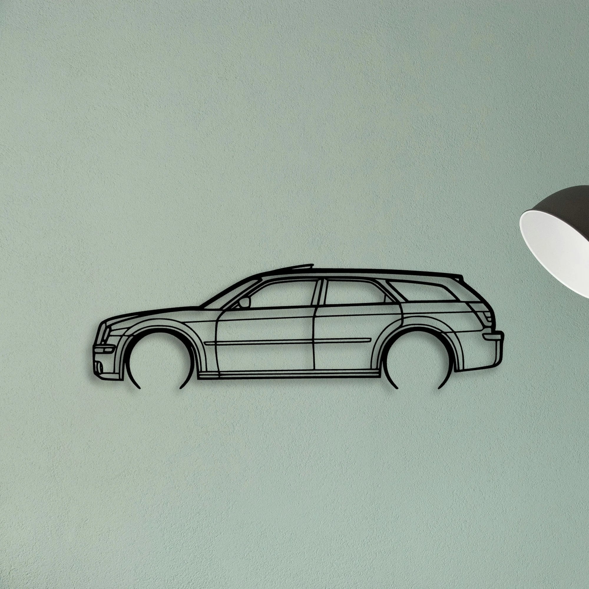 300C 2006 Touring Classic Silhouette Metal Wall Art - Tinvibe