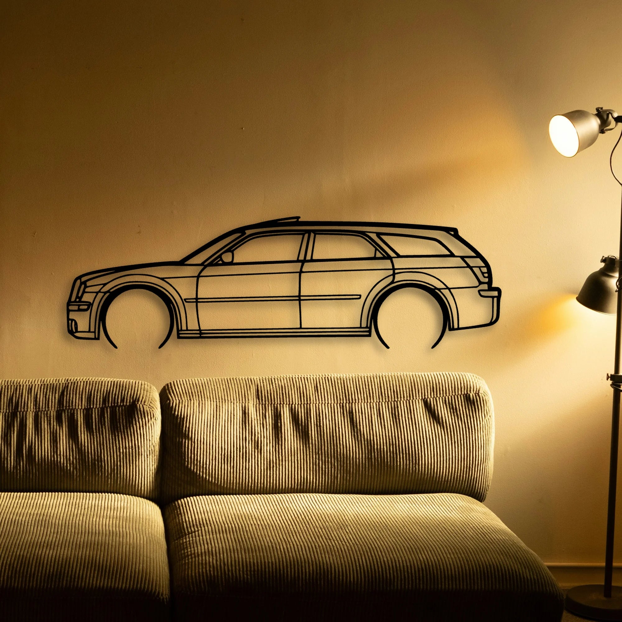 300C 2006 Touring Classic Silhouette Metal Wall Art - Tinvibe
