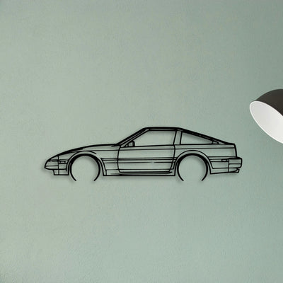 300ZX 1984 Classic Silhouette Metal Wall Art - Tinvibe