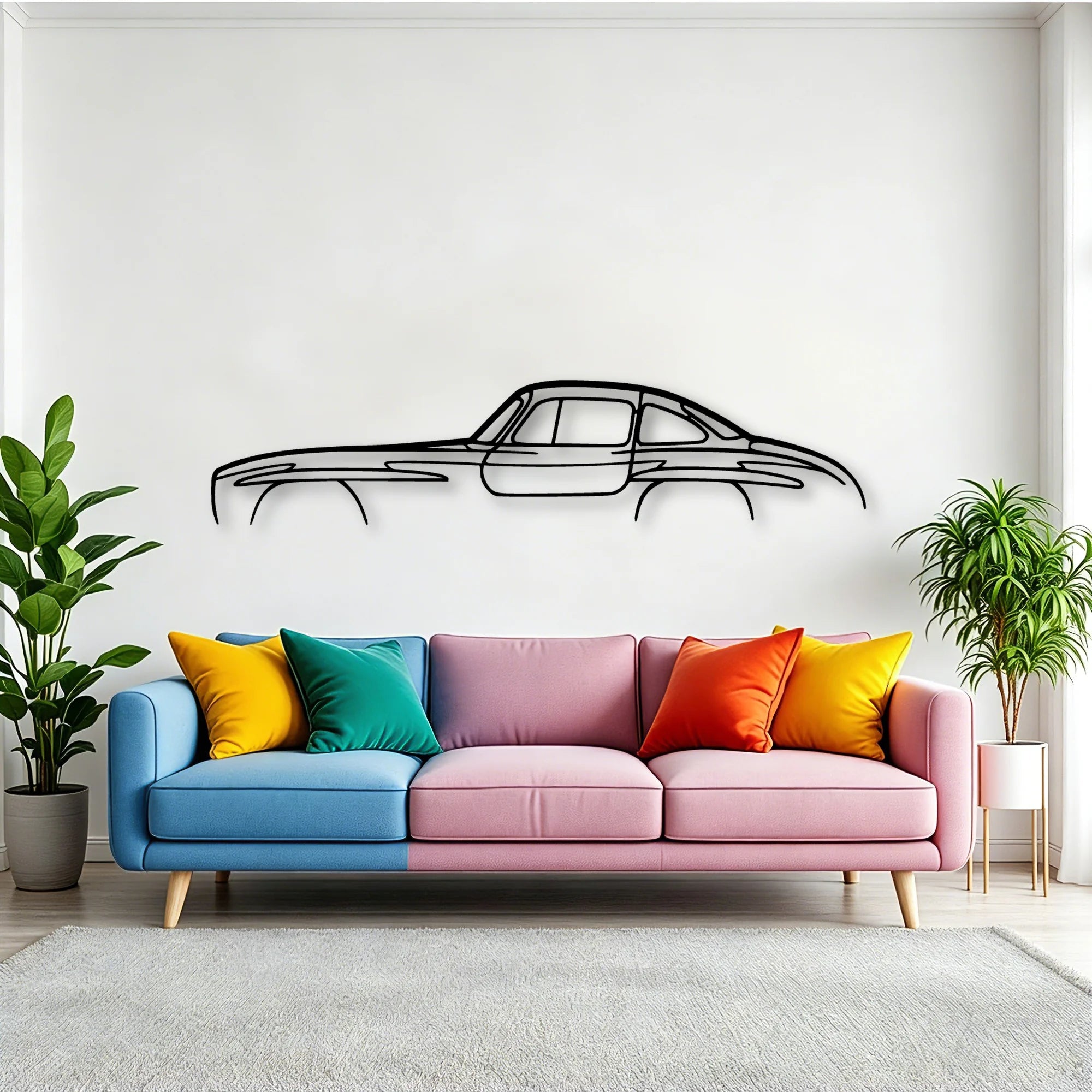 300 SL Classic Silhouette Metal Wall Art - Tinvibe
