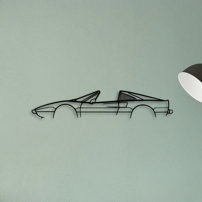308 GTS 1978 Classic Silhouette Metal Wall Art - Tinvibe