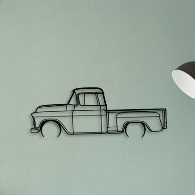 3100 1957 2 Classic Silhouette Metal Wall Art - Tinvibe