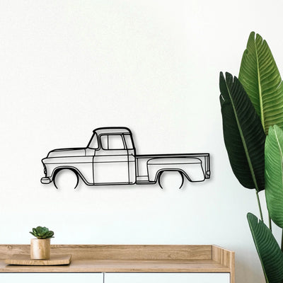 3100 1957 2 Classic Silhouette Metal Wall Art - Tinvibe