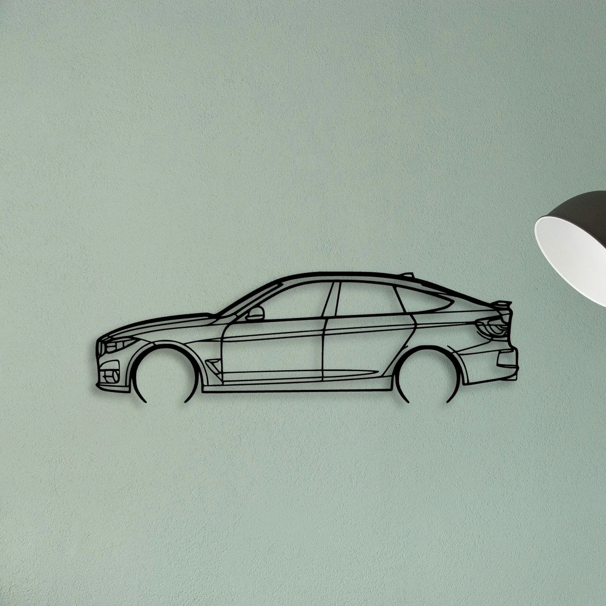 330 GT 2018 Classic Silhouette Metal Wall Art - Tinvibe