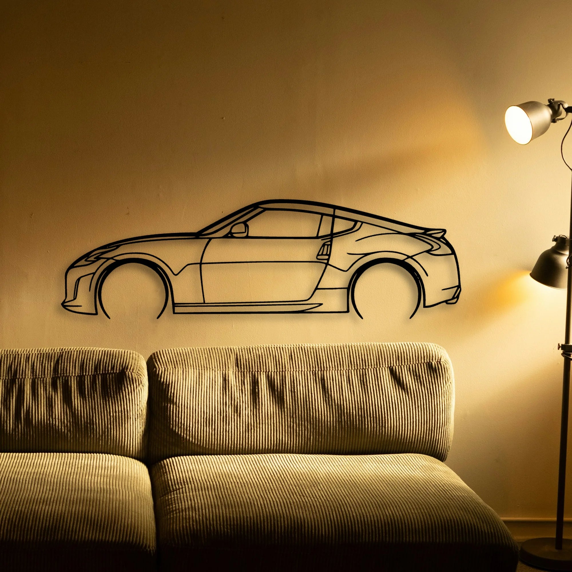 370Z 3 Classic Silhouette Metal Wall Art - Tinvibe