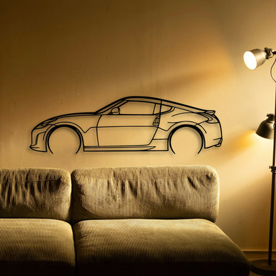370Z 3 Classic Silhouette Metal Wall Art - Tinvibe