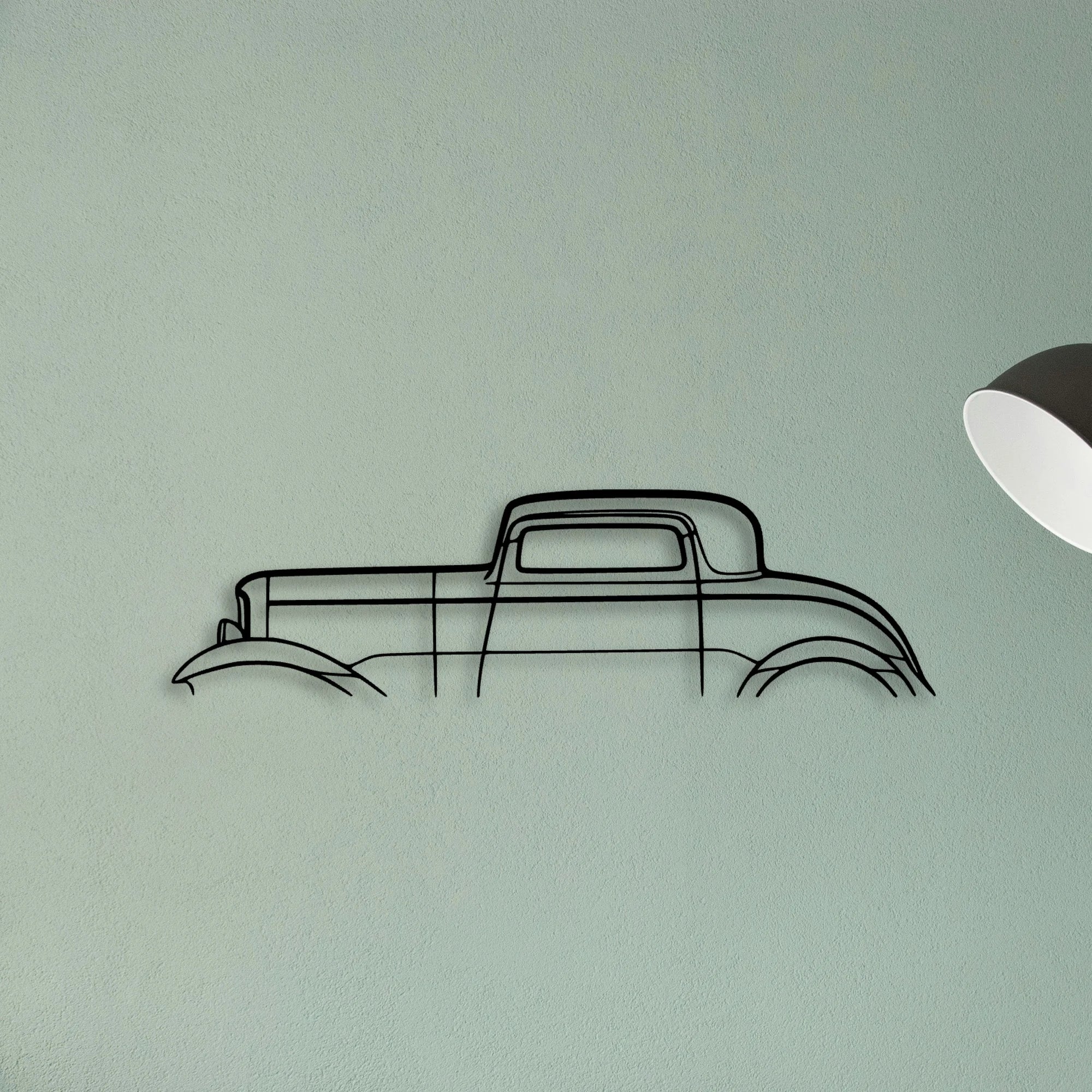 3 Window 1932 Classic Silhouette Metal Wall Art - Tinvibe