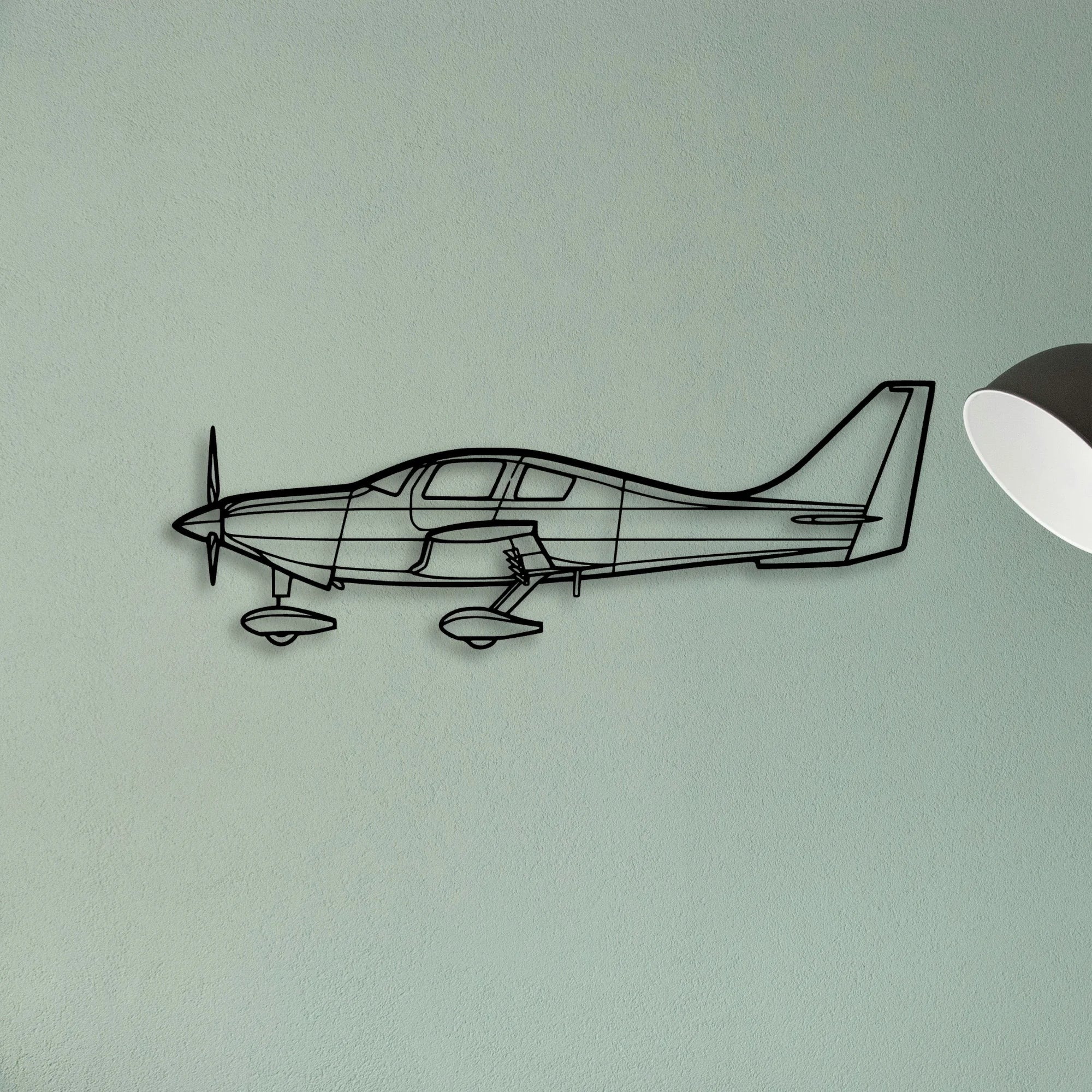 400 Classic Aircraft Silhouette Metal Wall Art - Tinvibe