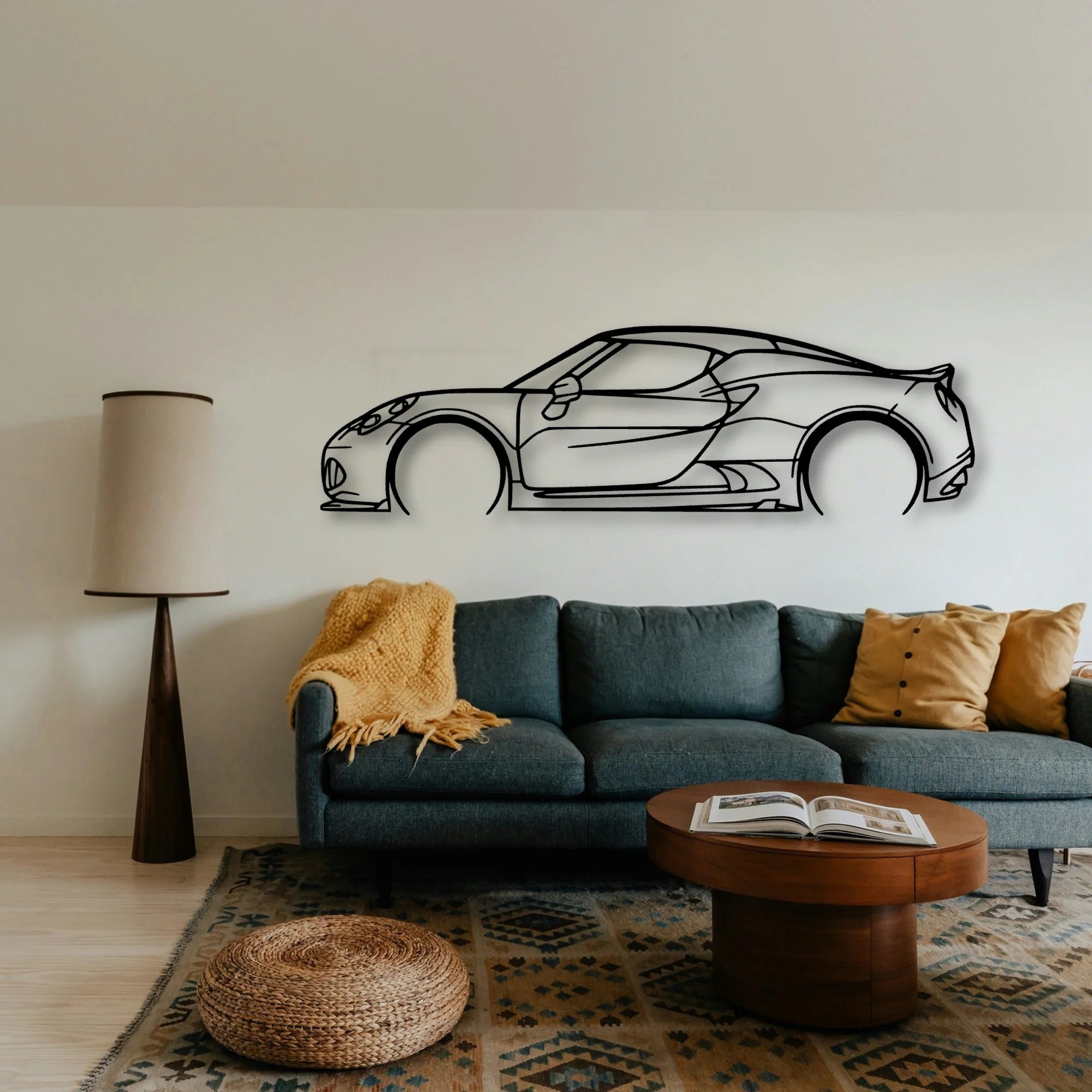 4C Classic Silhouette Metal Wall Art - Tinvibe