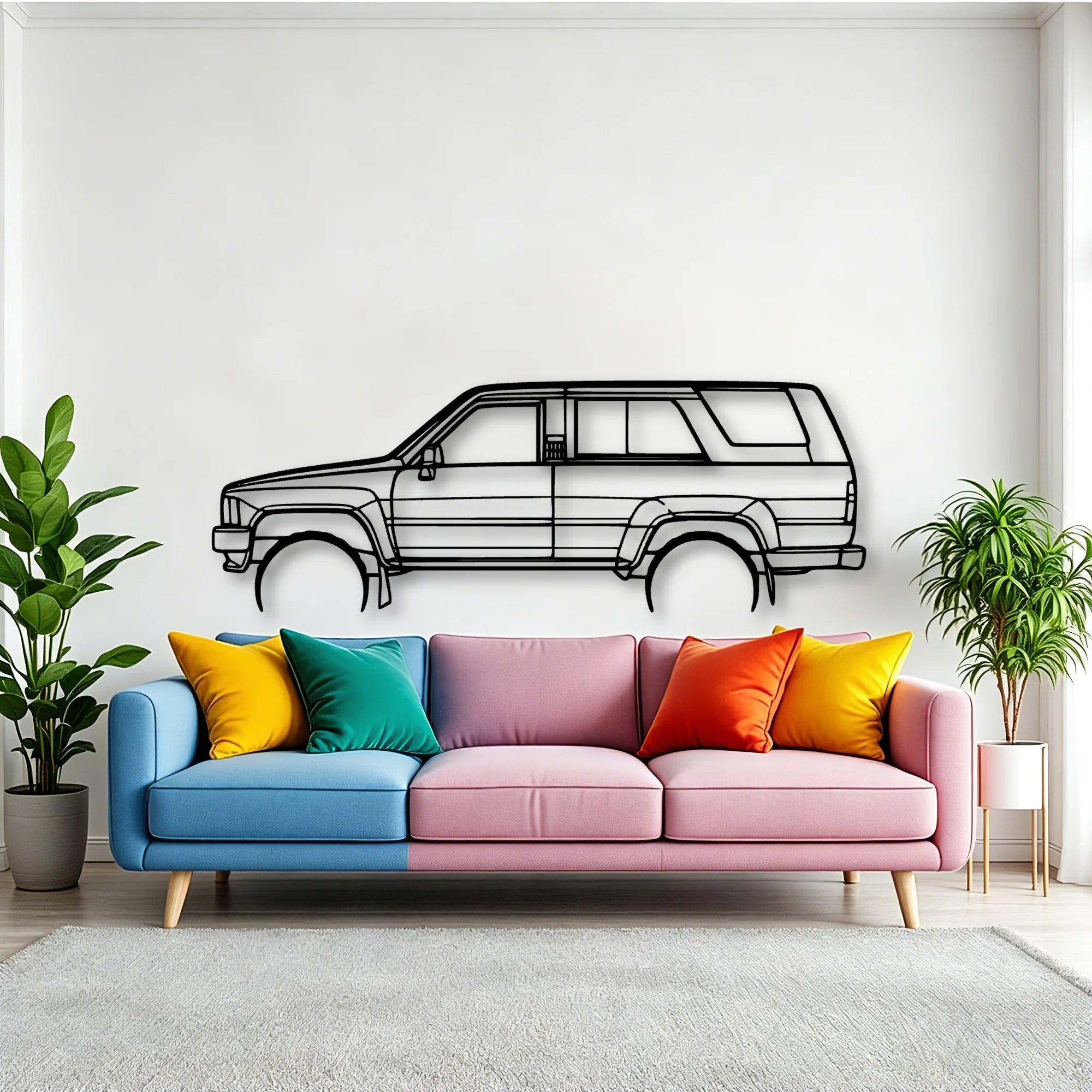 4Runner 1989 Classic Silhouette Metal Wall Art - Tinvibe