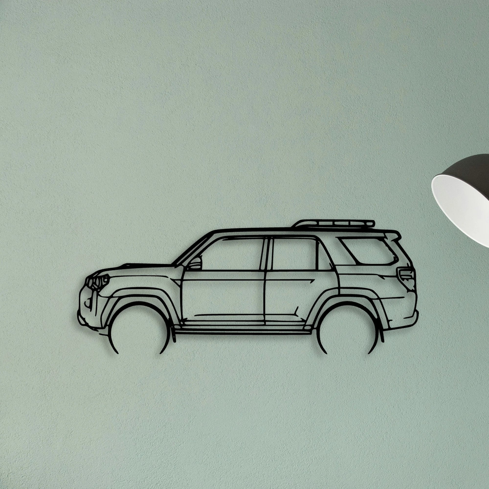 4Runner TRD PRO 2022 Classic Silhouette Metal Wall Art - Tinvibe