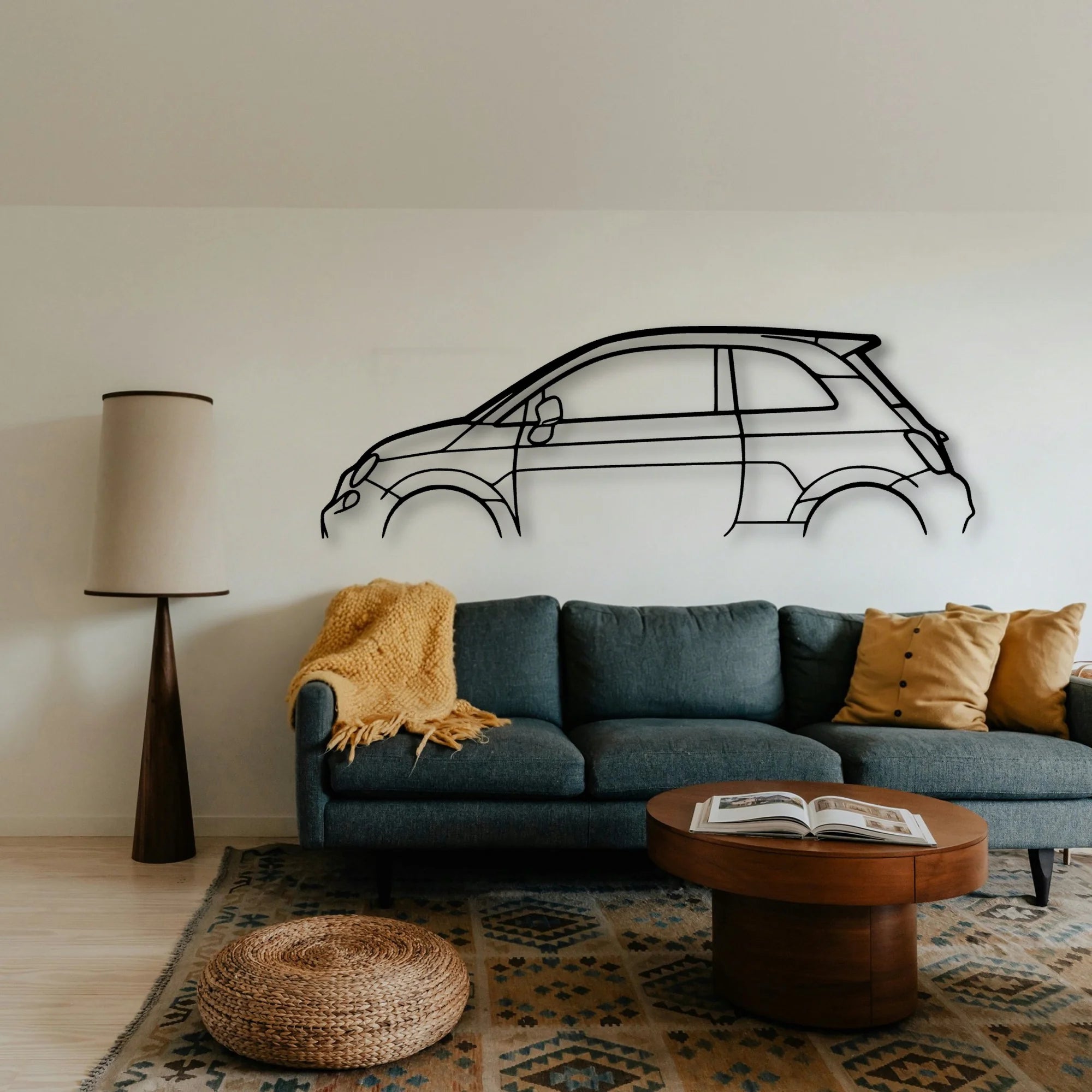 500 Classic Silhouette Metal Wall Art - Tinvibe