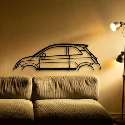 500 Abarth Classic Silhouette Metal Wall Art - Tinvibe
