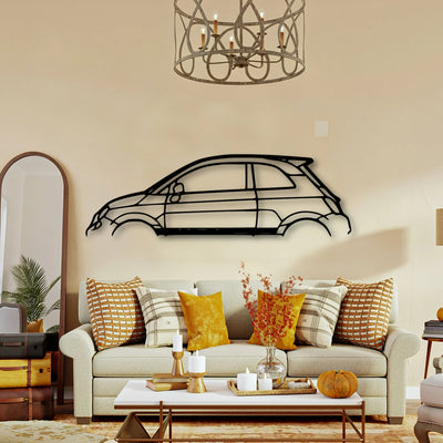 500 Abarth Classic Silhouette Metal Wall Art - Tinvibe