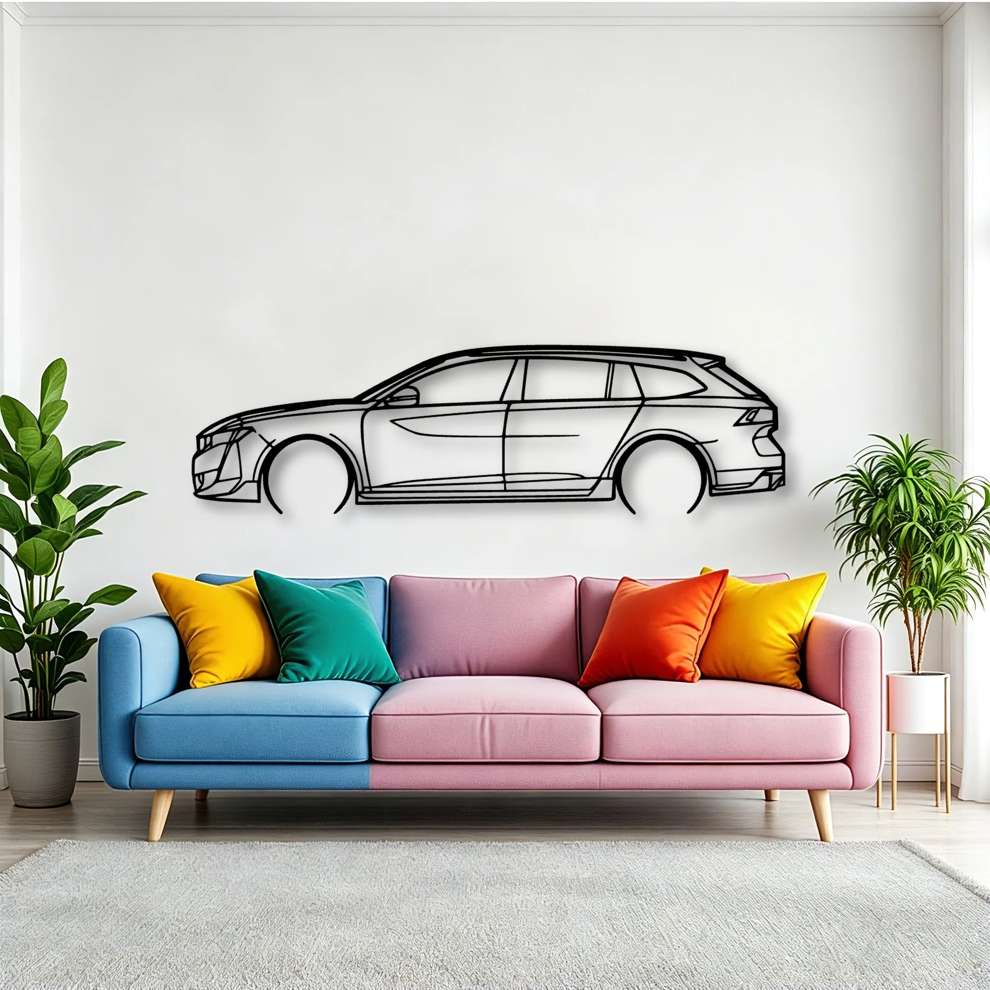 508 II SW PSE Classic Silhouette Metal Wall Art - Tinvibe