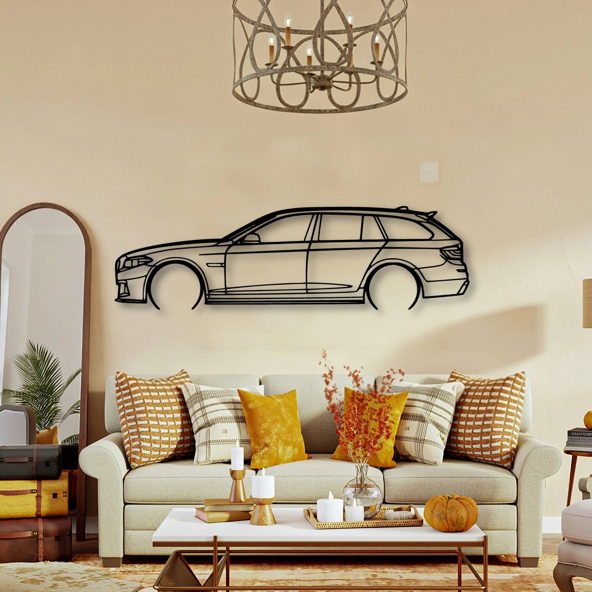 5 Series F11 2014 Classic Silhouette Metal Wall Art - Tinvibe