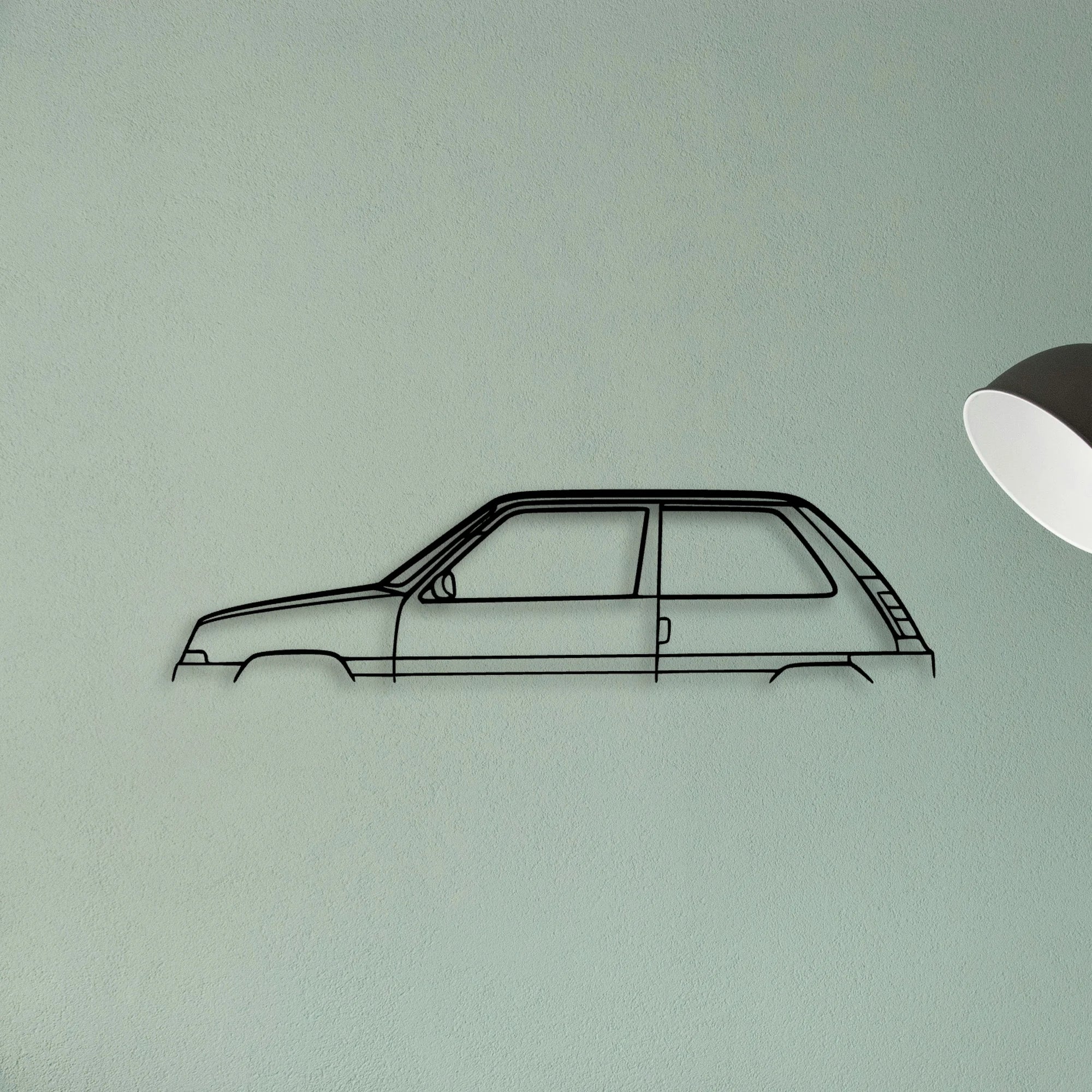 5 TXE 1987 Classic Silhouette Metal Wall Art - Tinvibe
