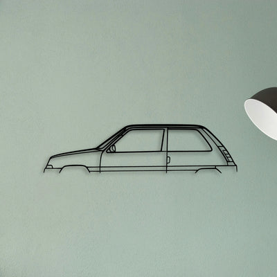 5 TXE 1987 Classic Silhouette Metal Wall Art - Tinvibe