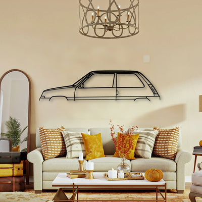 5 TXE 1987 Classic Silhouette Metal Wall Art - Tinvibe