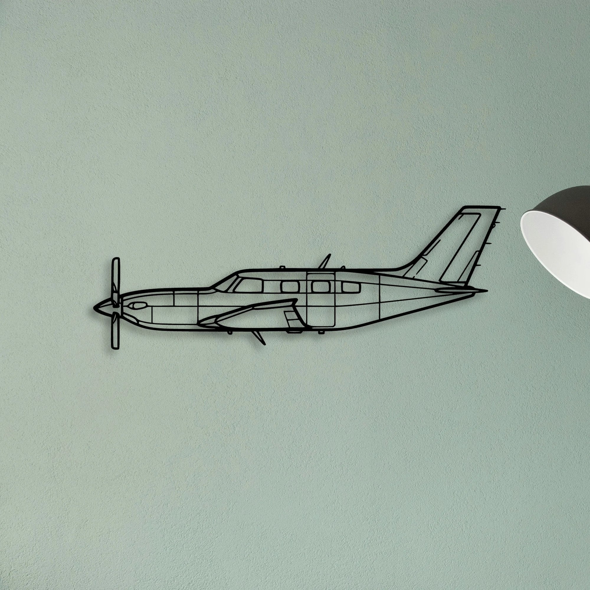 600M Sls Classic Aircraft Silhouette Metal Wall Art - Tinvibe
