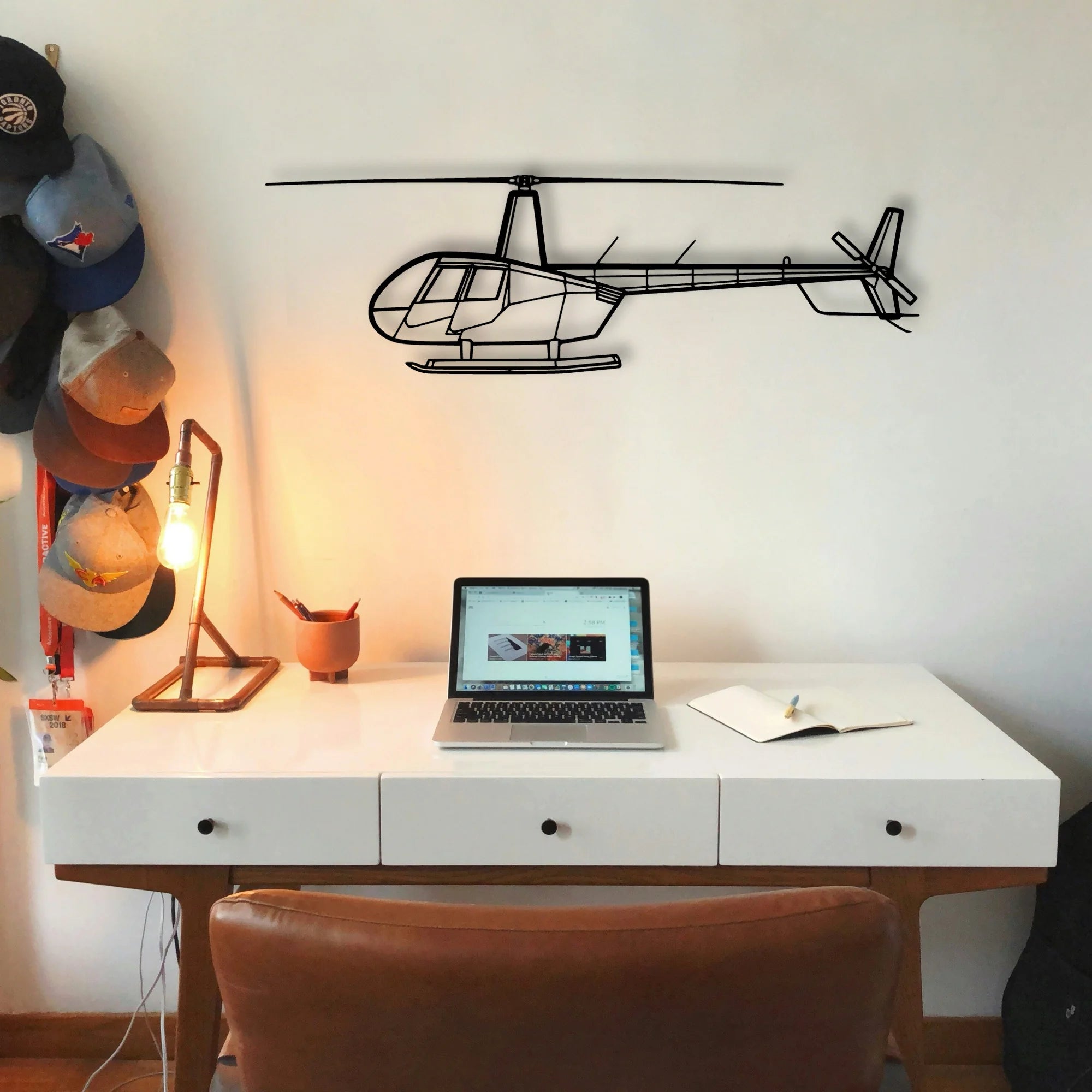 747 200B Classic Aircraft Silhouette Metal Wall Art - Tinvibe