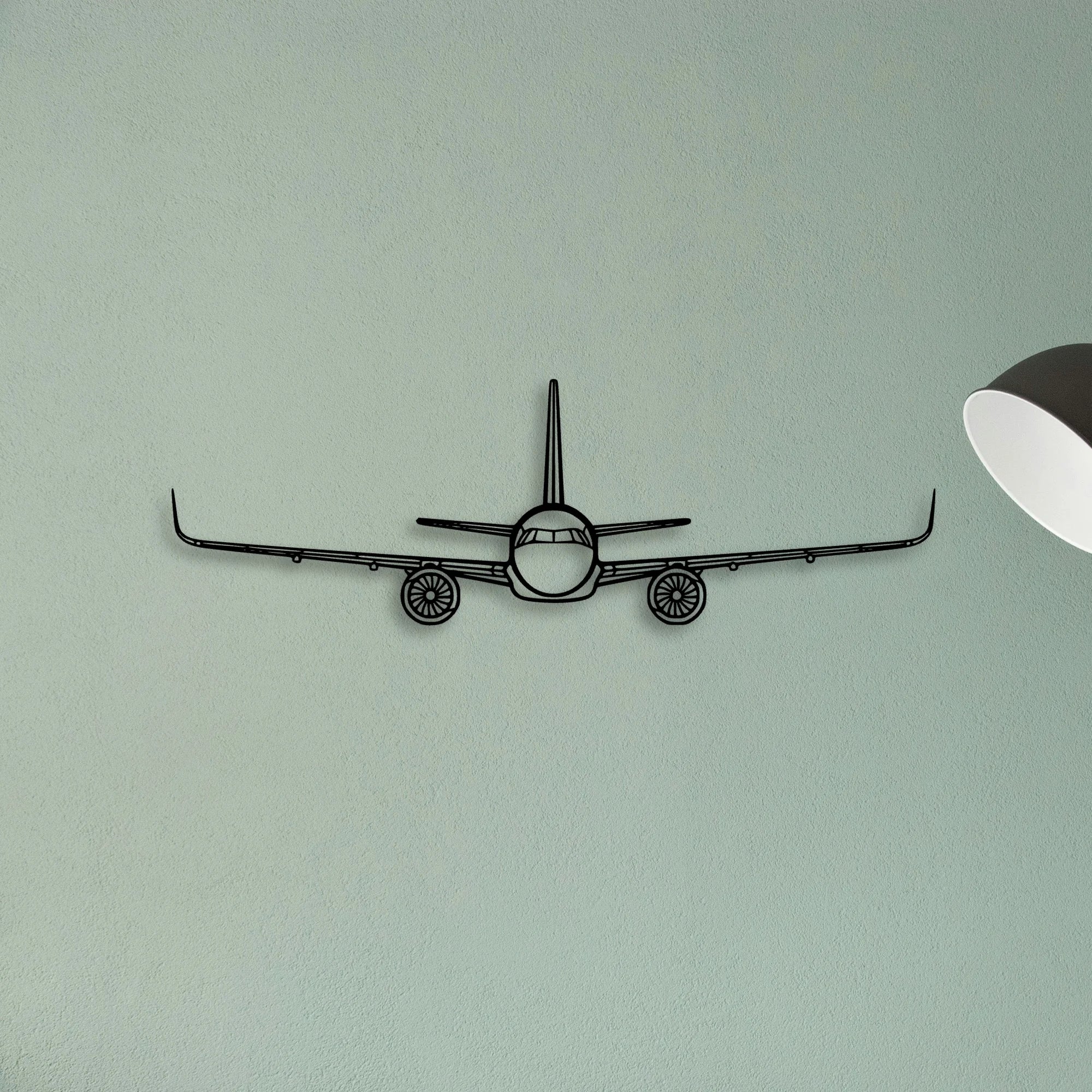 747 400F 2 Classic Aircraft Silhouette Metal Wall Art - Tinvibe