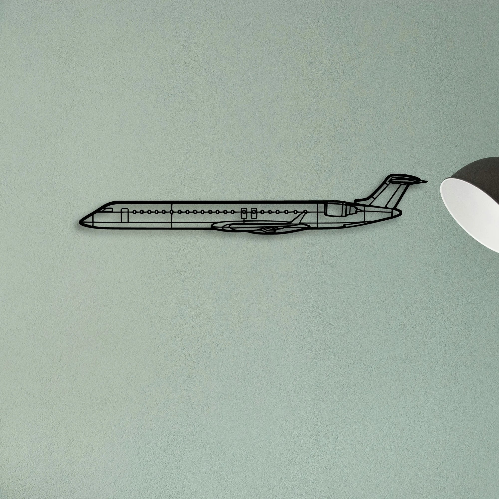 747 800 2 Classic Aircraft Silhouette Metal Wall Art - Tinvibe