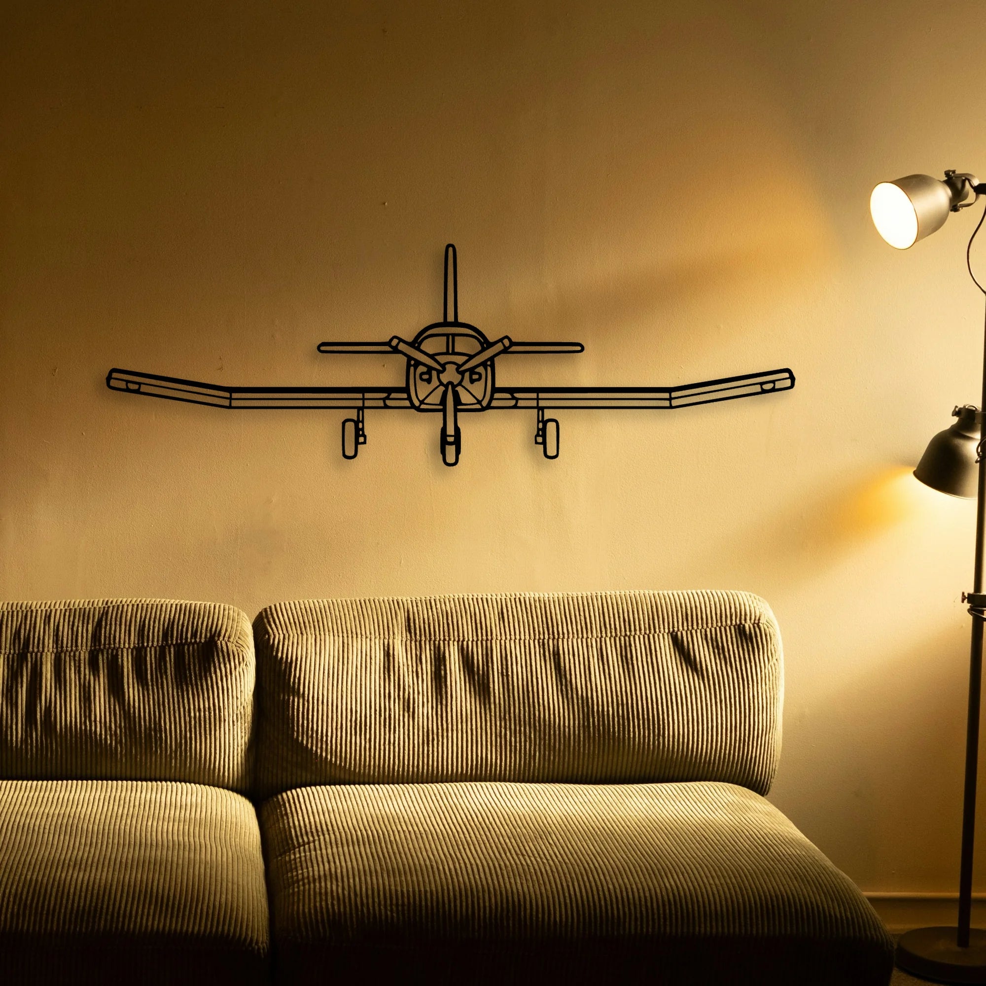 750 Xl Classic Aircraft Silhouette Metal Wall Art - Tinvibe