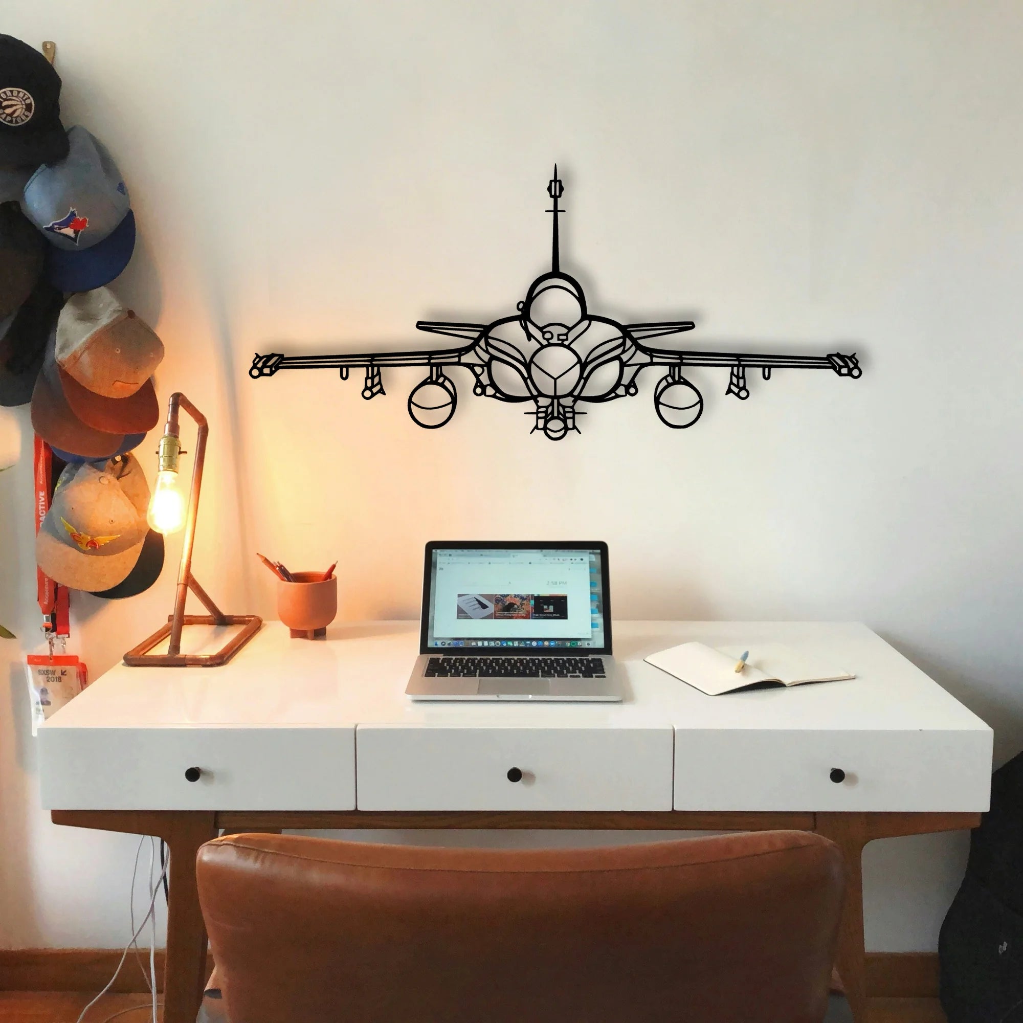 757 200 3 Classic Aircraft Silhouette Metal Wall Art - Tinvibe