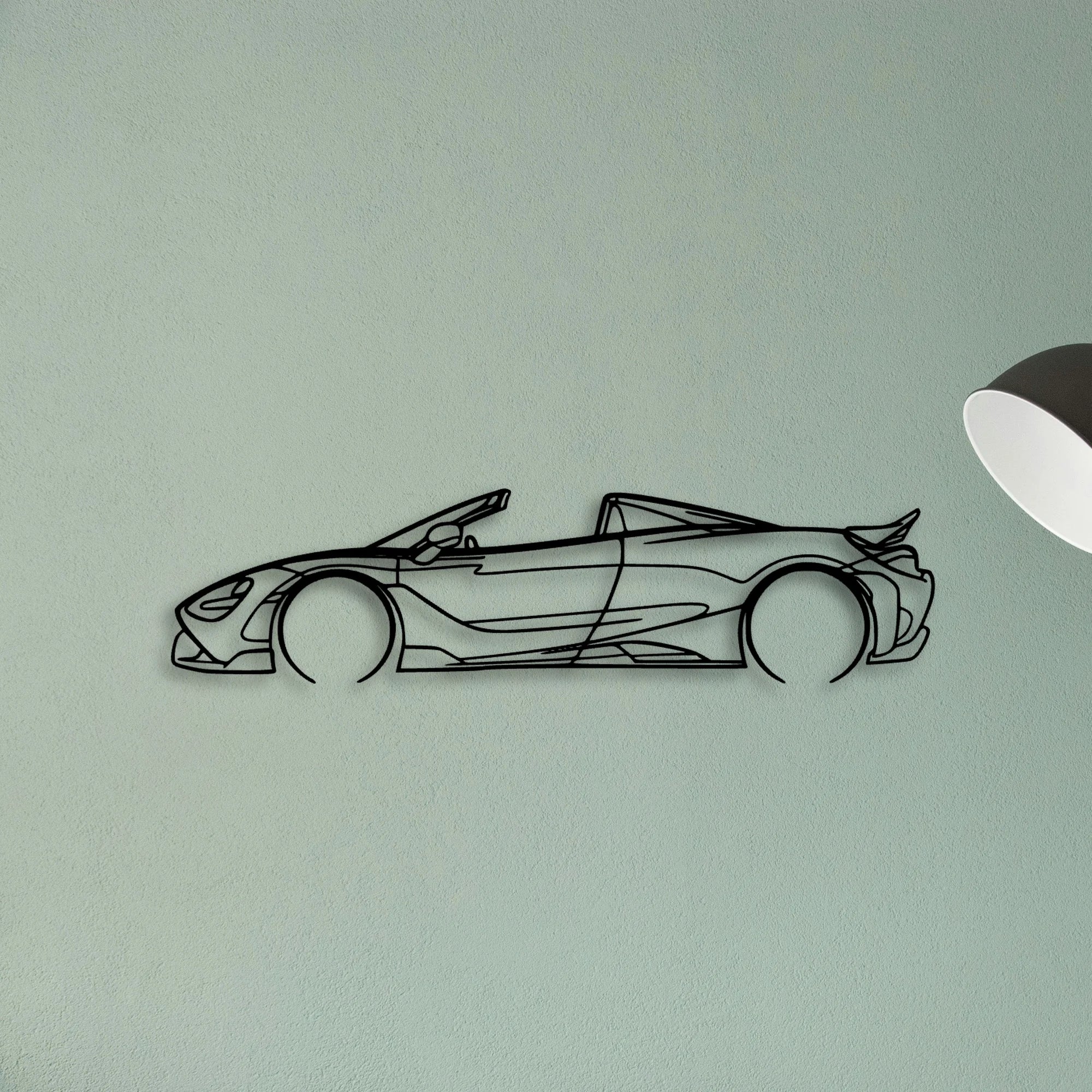 765 LT 2 Classic Silhouette Metal Wall Art - Tinvibe