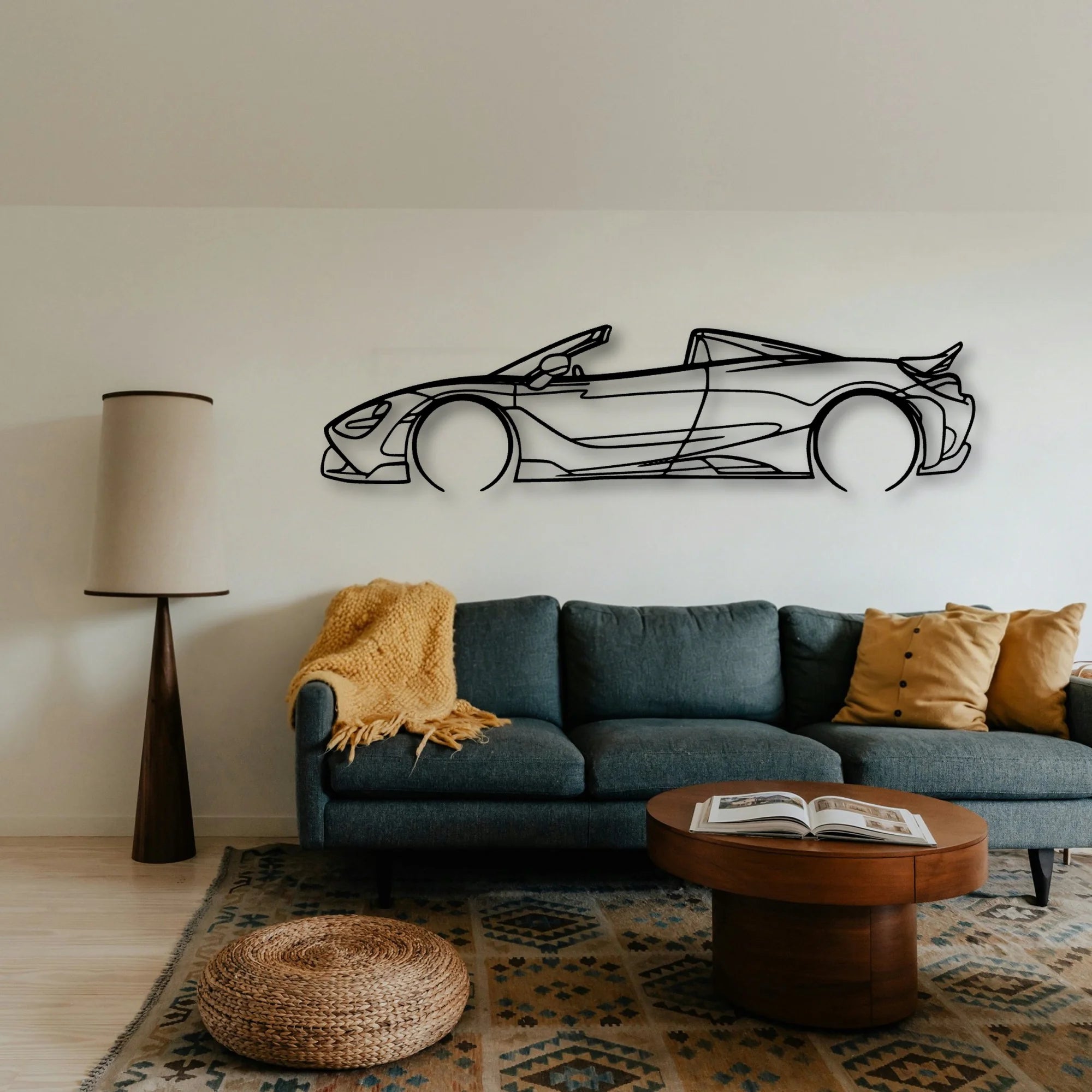 765 LT 2 Classic Silhouette Metal Wall Art - Tinvibe